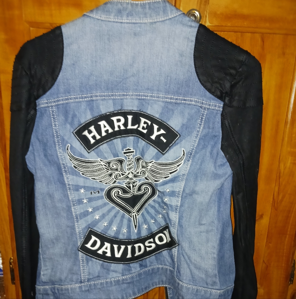 Harley-Davidson Blue and Black Jacket